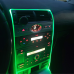 Banda LED Neon auto RGB cu 7 Culori, Alimentare USB pentru Lumini Interioare 2 Metri
